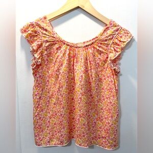 Rockets of Awesome Girls Flutter Floral Tank Top NWT Sz14
